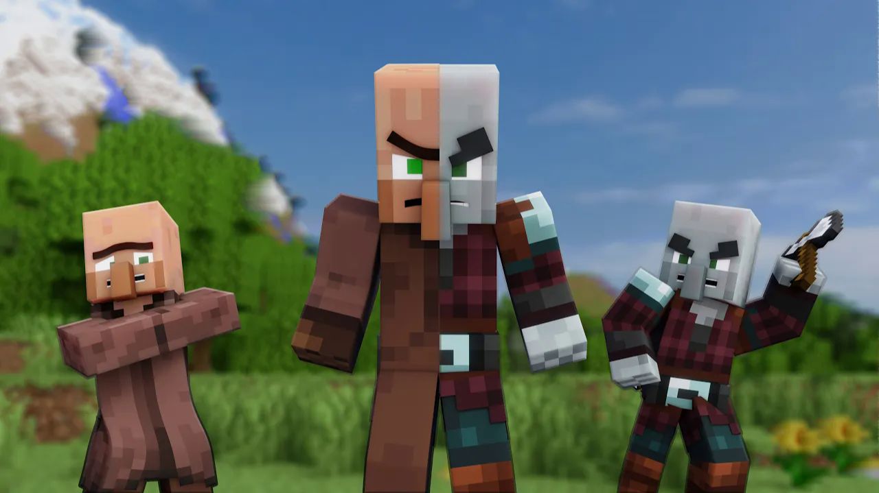 Разделение миров: житель, разбойник и грань битвы Майнкрафт