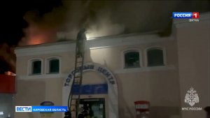 В Слободском во время пожара в торговом центре спасли кроликов и попугаев