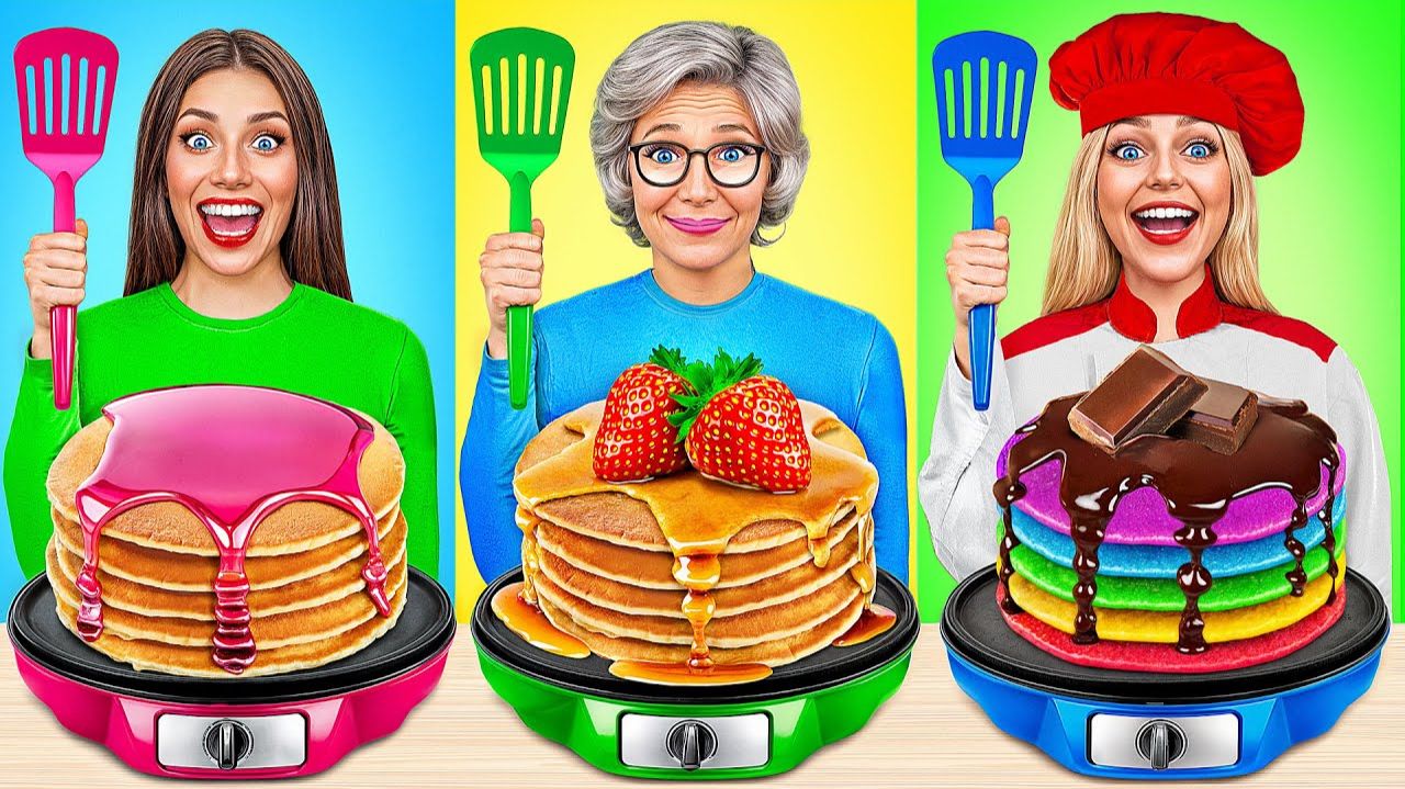 Кулинарный Челлендж Я против Бабушки  Умные Гаджеты или Лайфхаки от Jelly DO Challenge