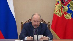 Владимир Путин. Совещание по обеспечению безопасности на выборах 28 апреля 2026 года
