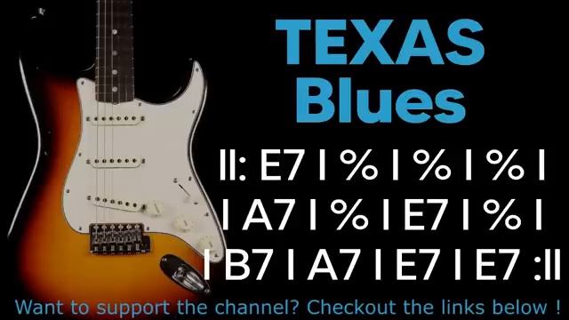 Гитарная минусовка I Texas Blues Jam в тональности E