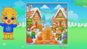 Детский развивающий мультфильм, головоломка-пазлы.