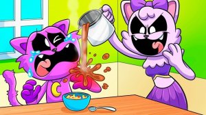 КОТ ДРЕМОТ: СЕМЕЙНЫЕ РАЗБОРКИ!!! Poppy Playtime 3 Анимации на русском