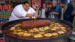 Знаменитый пакистанский чапли-кебаб | Яичный кебаб | Оливковый кебаб | Уличная еда