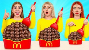 Большая, Средняя или Маленькая Тарелка Челлендж # Смешные Моменты от Jelly DO Challenge