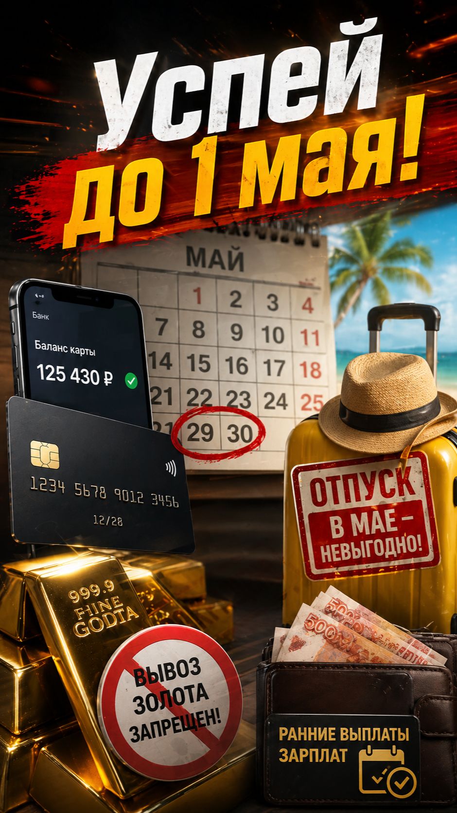 Успей до 1 мая! 3 важных изменения для каждого