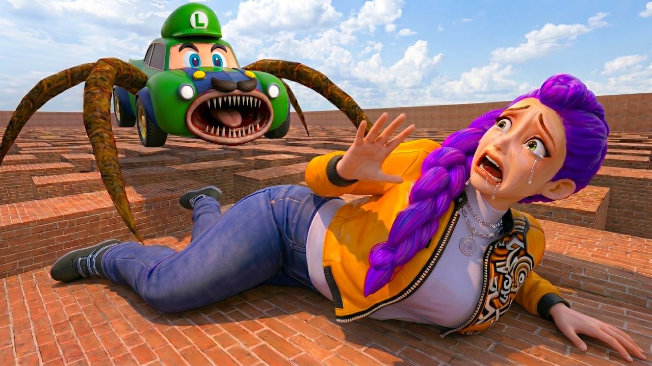 Машина-людоед навредила Руми в Garrys Mod