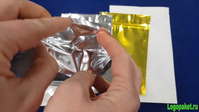Пакеты Дой-пак металлизированные с замком зип-лок
