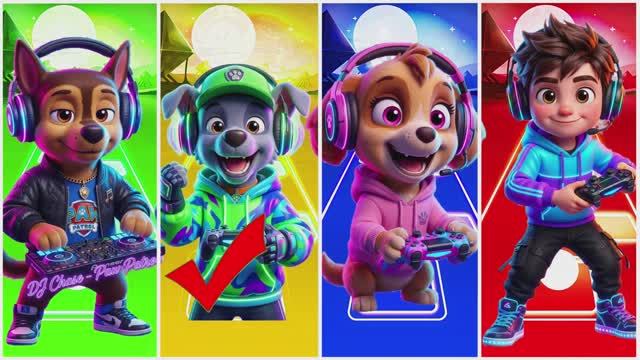 🔥 4 РАЙДЕРА против НЕВОЗМОЖНОГО! 🐶 Битва под TheFatRat в Плитках Музыки ЭДМ Раш! 🎹