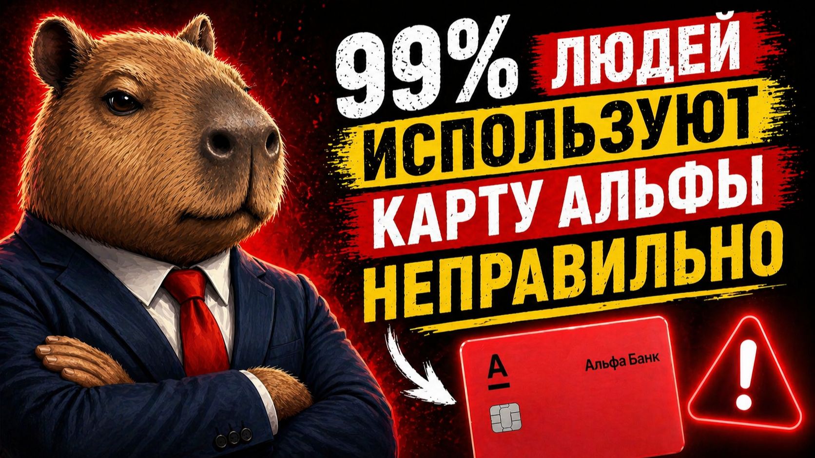 Ты используешь карту Альфа-Банка неправильно  и теряешь деньги