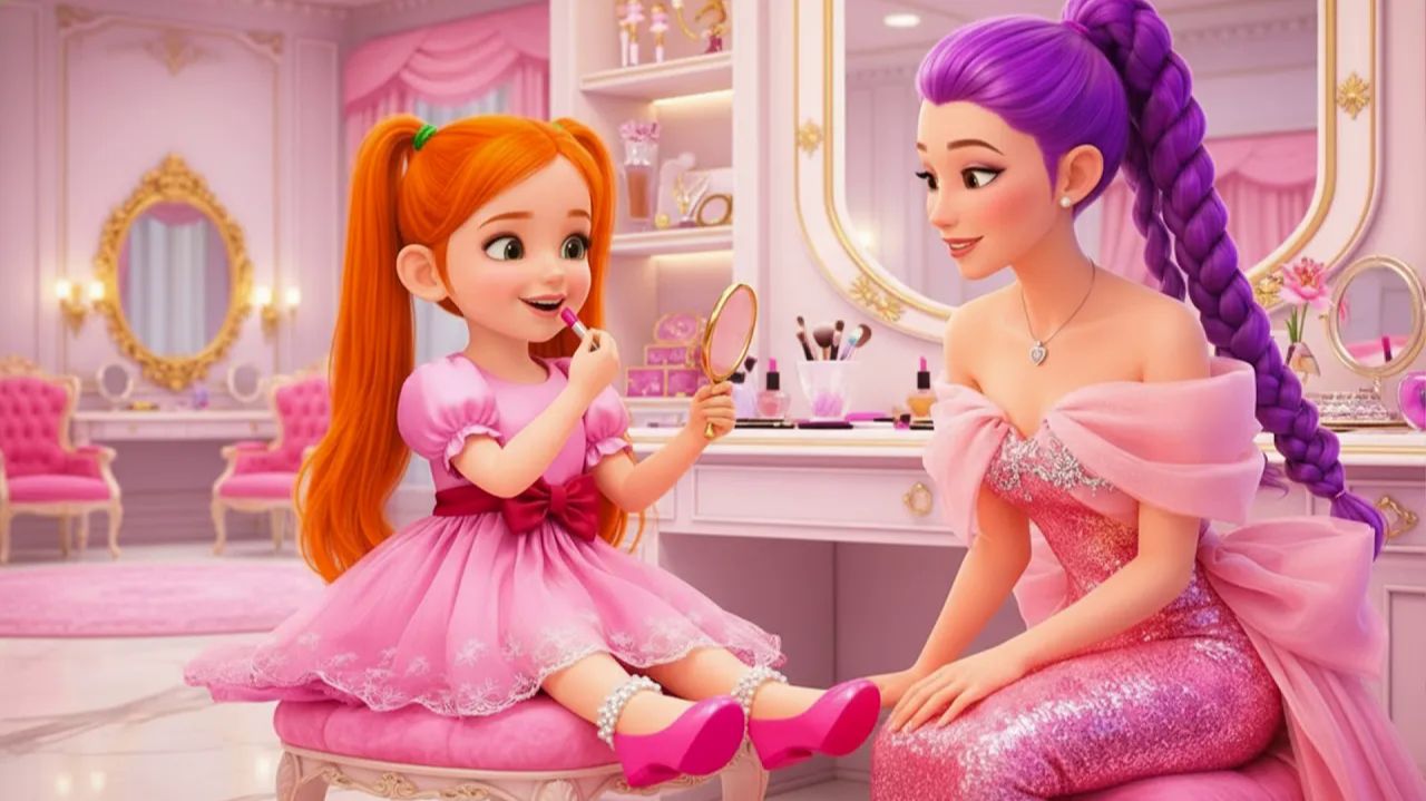   Мира впервые делает макияж и дефилирует по подиуму