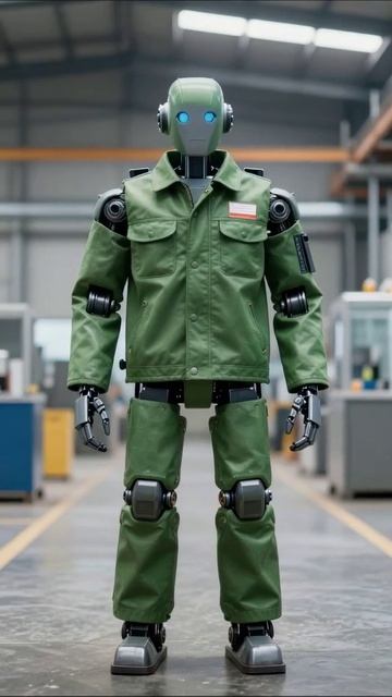 Будущее робототехники: рабочий робот в действии #роботы #технологии #будущее #инновации