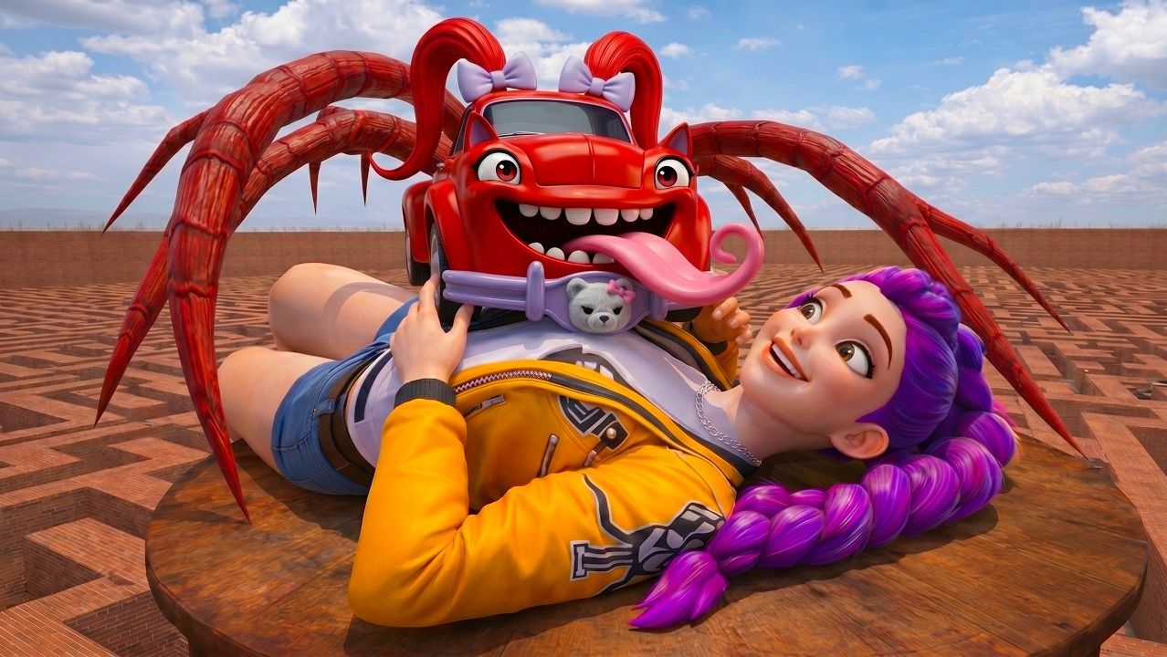 Руми съедена машиной в Garry's Mod