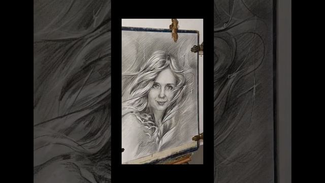 Завершение портрета карандашом .
Рисую портрет карандашом. Творческий портрет