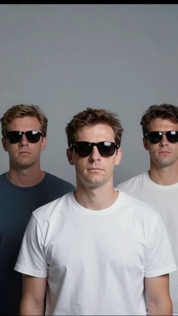 Три друга в солнцезащитных очках стиль друзья