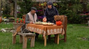 Готовим Афары (Кутабы) с дикими травами на огне. Простая деревенская жизнь