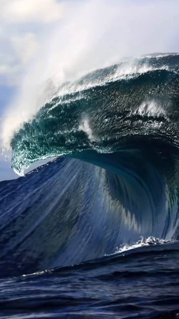 Невероятная мощь красота волны