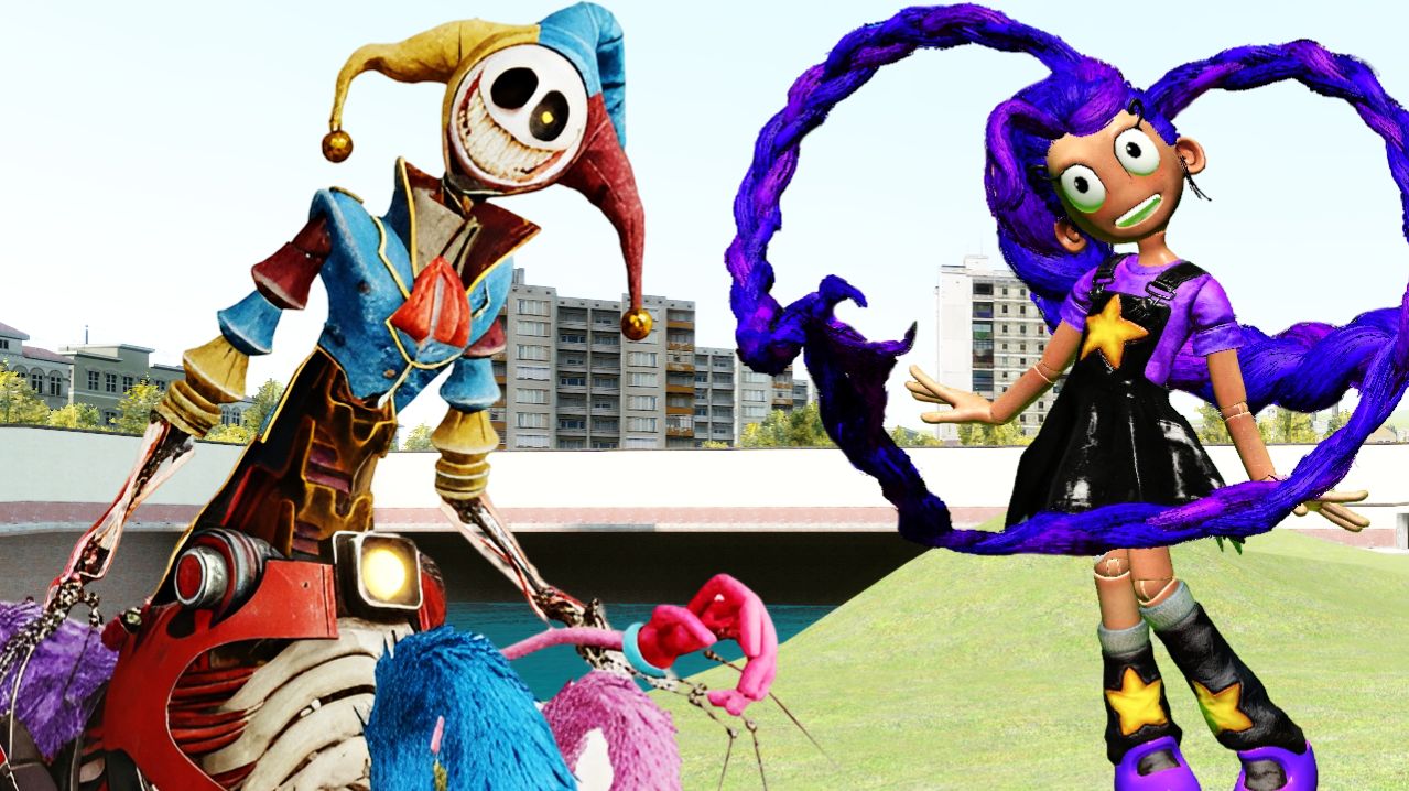 Монстры ПОППИ ПЛЕЙТАЙМ POPPY PLAYTIME LILY LOVEBRAIDS и CHUM CHOMPKINS Гаррис Мод Garrys Mod Gmod