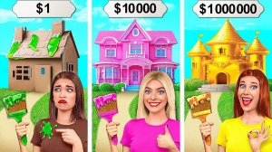 Домики Одного Цвета Челлендж # Бедная vs Богатая vs Ультра Богатая от Jelly DO Challenge