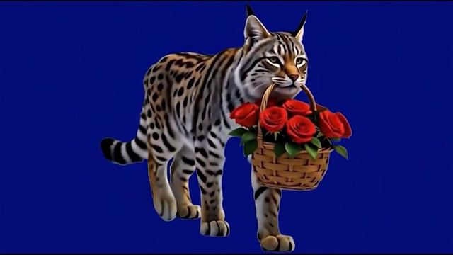 Рысь с корзиной цветов_encoded