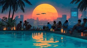 ＢＡＣＫ　ＴＯ　１９８７ [ Synthwave - Retrowave - Dreamwave Mix ] | Rooftop Sunset Chill