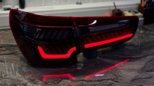 Кастомные задние фонари на Kia Rio хетчбек