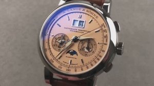А. Lange & Sohne Saxonia Datograph Perpetual Tourbillon Limited Edition 740.056FE