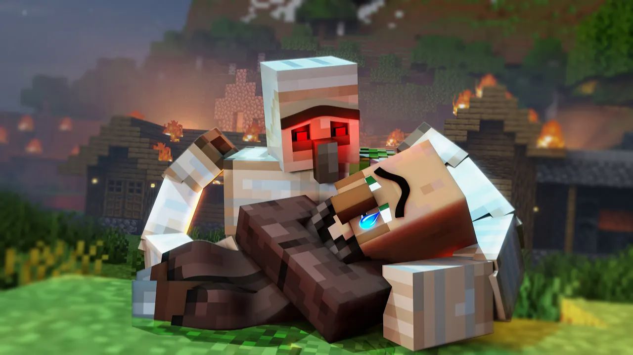 «Трагедия на закате: схватка не на жизнь, а на смерть Майнкрафт