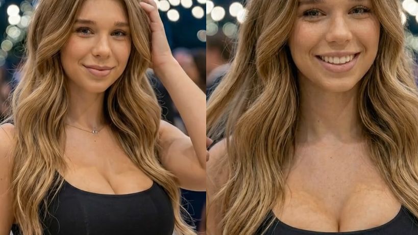 Невероятная девушка на вечернем мероприятии