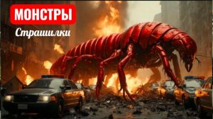 ГИГАНСКАЯ многоножка напала на город. Страшилки про монстров.