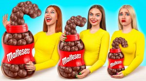 Большая, Средняя или Маленькая Тарелка Челлендж # Смешные Ситуации с Едой от Jelly DO Challenge