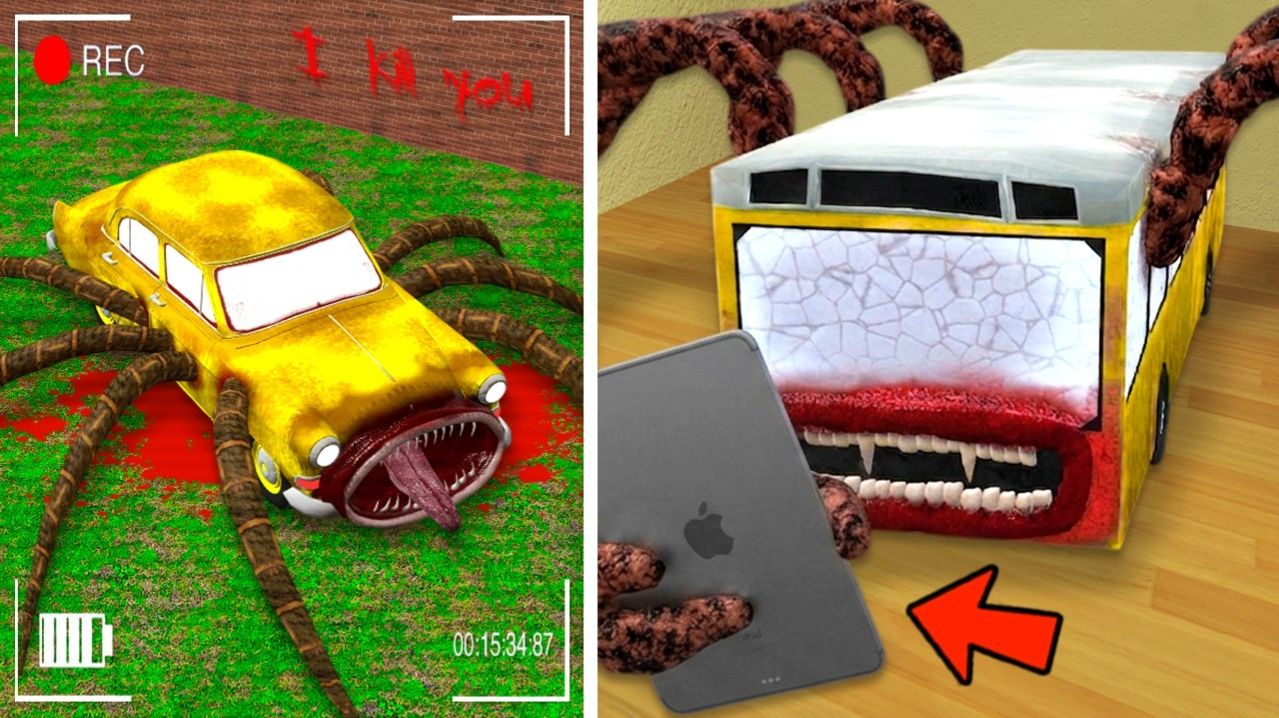 Автобусоед Поймал Машиноеда На Камеру В Garry's Mod