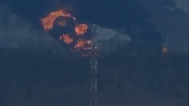 Пермский край атака БПЛА возгорание.