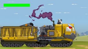 Military S-300 Missile Kaput tank tries to destroy a big monster! Who Will Win   Мультики про танки