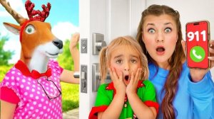 Алиса усваивает важное правило безопасности — всегда проверяйте, кто стоит у двери!