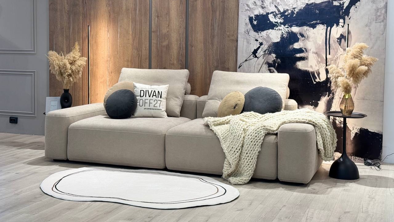 диван ГЕНЕЗИС макс от фабрики дизайнерской мягкой мебели ДИВАНОФФ27 (собственное производство)