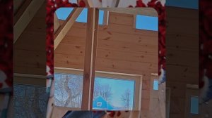 1000057247.mp4 (Собака наблюдает за устройством лестницы на 2-ой этаж в доме А-фрейм)