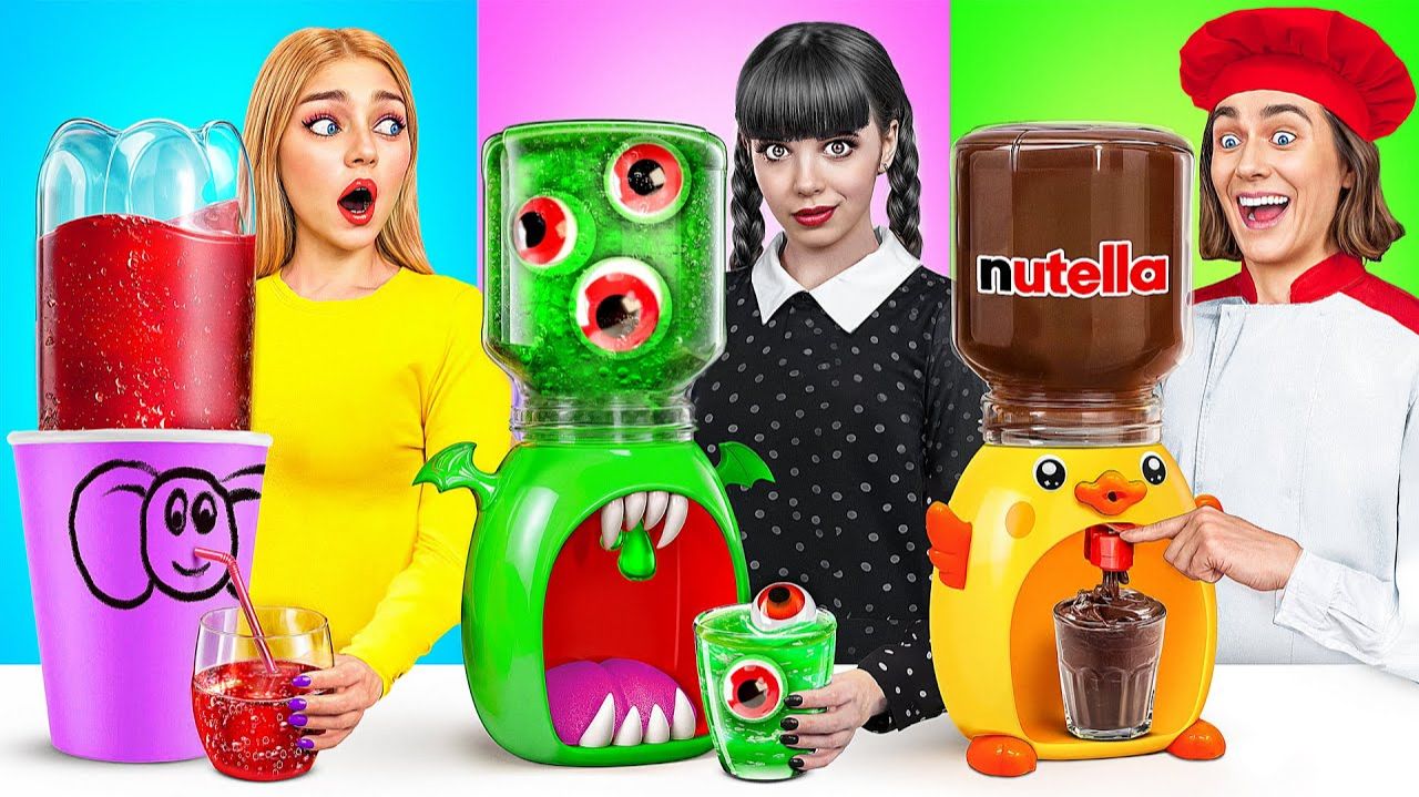 Кулинарный Челлендж Уэнсдей Против Бабушки  Битвы с Едой от Jelly DO Challenge