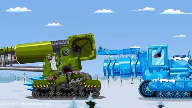 MEGA BOSS CONTAINER NOEL vs MEGA TANK - Cartoons about tank