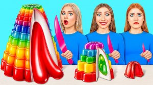 100 Слоев Еды Челлендж # Удивительные Кулинарные Лайфхаки от Jelly DO Challenge