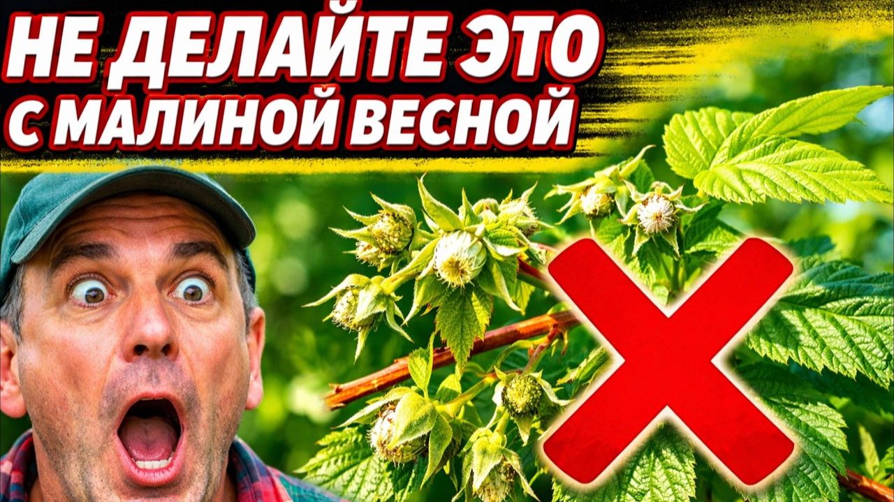 Не делайте это с малиной в апреле и мае потеряете 90 урожая огород сад дача малина