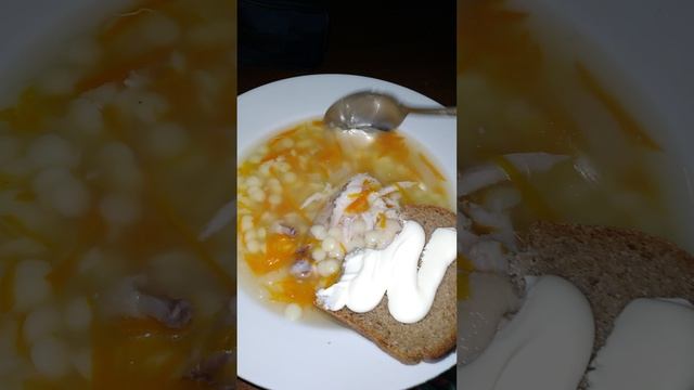 Вкусный  суп с кругляшками