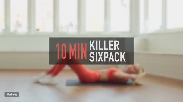 10 MIN KILLER SIXPACK - super hard ab workout -No Equipment - Pamela Reif