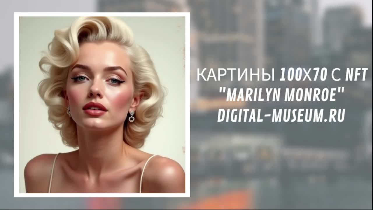 Картина 10070 с NFT Marilyn Monroe в цифровом музее Андрея Ильина