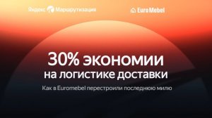 Перестроили последнюю милю и добились 30% экономии на логистике: история Euromebel