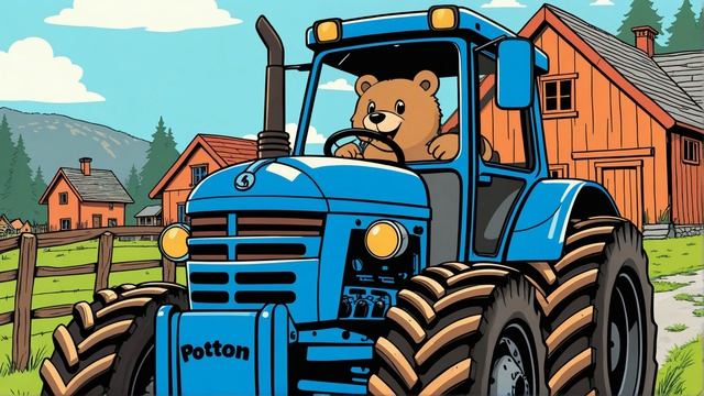 детство синего трактора