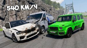 СПУСК С ГОРЫ БЕЗ ТОРМОЗОВ НА НОВЫХ ТАЧКАХ НА МАКСИМАЛЬНОЙ СКОРОСТИ В BEAM NG DRIVE!