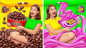 1000 Загадочных Кнопок и Только Одна Тебя Спасет # Съедобная Битва от Jelly DO Challenge