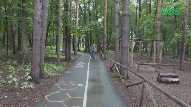 Экотропа Уфимское ожерелье теперь дополнена специализированным велосипедным треком