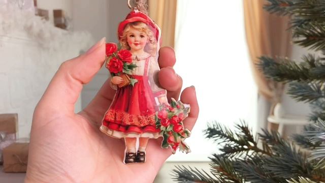 Набор ёлочных игрушек НОВОГОДНИЕ ИСТОРИИ металл 10 см 8 шт. A83100040